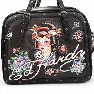 Ed Hardy Gesha Satchel W Crossbody Strap BNWT EA